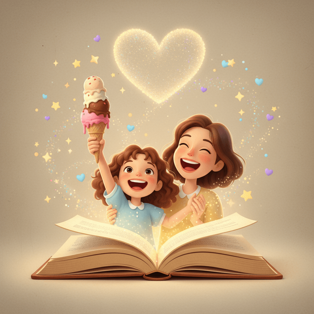 Ice cream story illustration